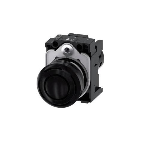 Zumbador compacto de 22 mm, tono continuo de 2,4 kHz, 80 dB, 24 V CA-CC, IP40, plástico con soporte de terminales de tornillo, Sirius ACT 3SU1200-6KB10-1AA0 (1/2)