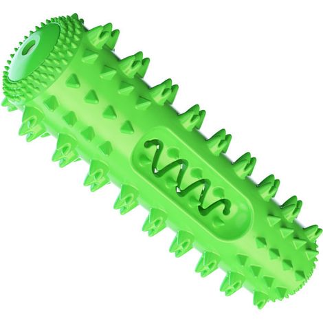 Jouet Chien Indestructible Gros Chien Interactifs Jouet à Mâcher pour Chien Jouet pour Chien Couinement en Caoutchouc Naturel pour Petits et Moyens Chiens Nettoyage Dents.(vert) (1/5)