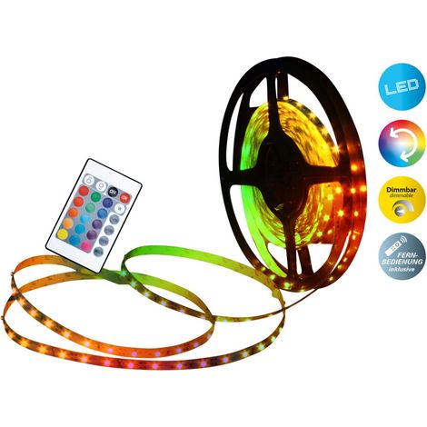 Näve LED Stripe RGB 10m 24W, dimmbar LED Stripe