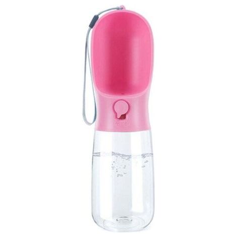 QORVA-Bouteille d'eau pour chien, bouteille d'eau de voyage portable pour promener le chien, fontaine à boire extérieure multifonctionnelle pour chiens et chats