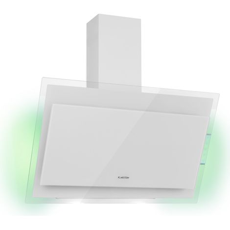 Klarstein – Hotte aspirante décorative 90cm – Débit d'air 550 m³/h – Silencieuse 59 dB – Éclairage LED – Panneau de commande ClearTouch