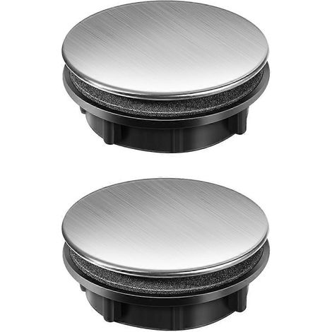 STOBOK Lot de 2 cache-trou pour robinet de cuisine en acier inoxydable, cache-trou pour distributeur de savon, pour la cuisine (trou d'installation de 25 à 30 mm). (1/2)