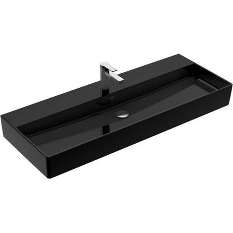 Memento 2.0, Lavabi sospesi, 1200 x 470 mm, Rettangolare, per rubinetteria 3 fori, foro centrale perforato, senza troppopieno, È necessario utilizzare uno scarico che non si può chiudere o un ViFlow ( (1/3)