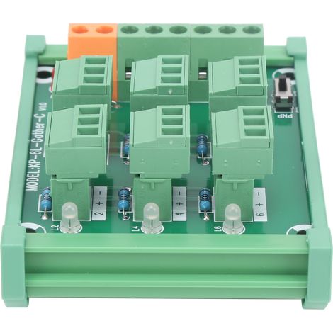 Borne de jonction rail DIN 3 fils 6 canaux carte d'acquisition KP-6L-Gther, connecteur électrique modulaire, kit montage industriel, 170 caractères max. (1/5)