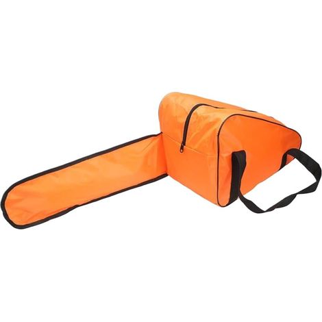 Borsa porta motosega - Custodia impermeabile in tessuto Oxford resistente con maniglia protettiva per attrezzi da giardino per uomo e per esterni, arancione (1/4)