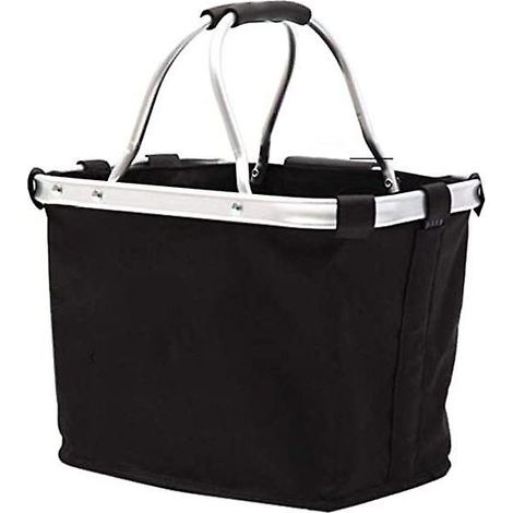 Panier de vélo pliable et amovible pour petits chiens, courses et pique-nique (1/5)