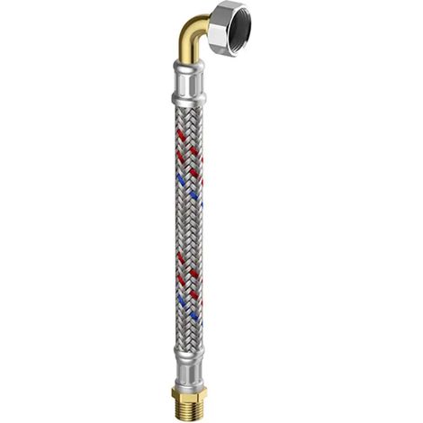 Flamco Meiflex Tuyau blindé MS-Ans. S/H/K 3/4 pouce AG x 3/4" coude, 300 mm, M5727.1127.30