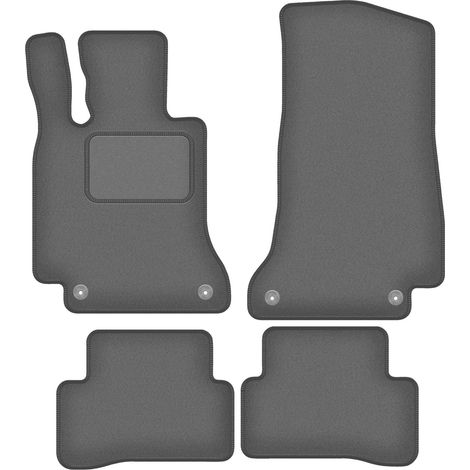Tapis de sol graphite pour Mercedes C W205 avec repose-pieds break, berline (2015-)