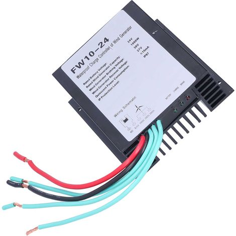 Wasserdichter Regler für Windkraftanlagen, 1000 W, 24 V (1/5)