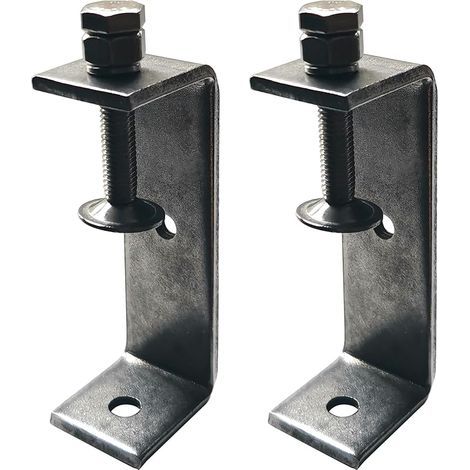 2 pièces Mini Serre-Joints en C Ouverture 100mm, Serre Joint en C Inoxydable Plage de Serrage 65-95 mm C Clamp Set, Pinces et Tendeurs pour Travail du Bois, Fabrication de Meubles, Bricolage (1/5)