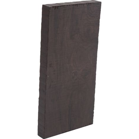 Lot de 2 Éclats d'Ébène Noir pour Artisanat DIY, Poignée en Bois pour Instruments de Musique, Accessoire de Bricolage, 120x60x10mm (1/5)