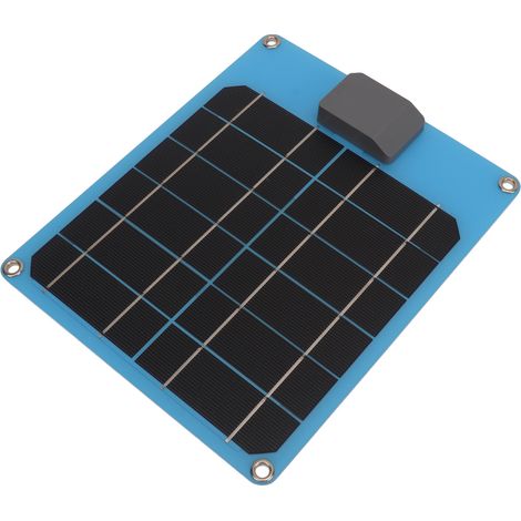Panneau Solaire 5W 5V Monocristallin Chargeur Batterie Kit pour Voiture Bateau Caravane Camping-car Bleu (1/5)