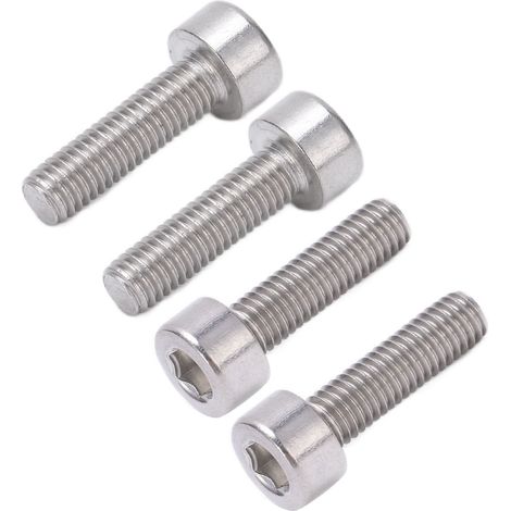 6 vis de tête plate pour vélo en alliage d'aluminium, boulon hexagonal conique pour VTT (1/5)