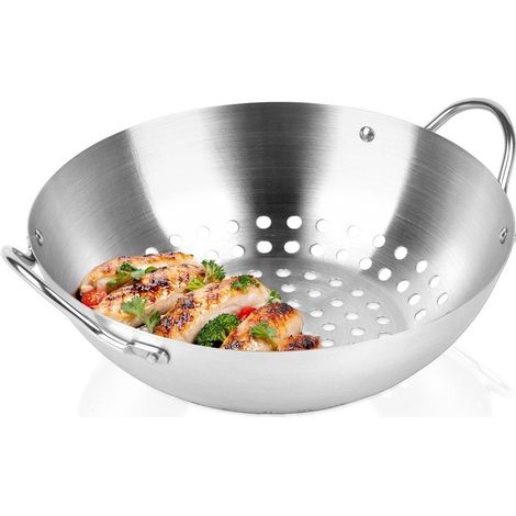 Vegetable Grill Basket, Stainless Steel, Perforated, 20.5 cm (1/5)