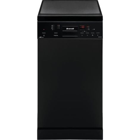 Brandt – Lave-vaisselle pose libre 10 couverts – 7 programmes – Classe A++ – 47 dB – 45 cm – Séchage convection naturelle - DFS1010B