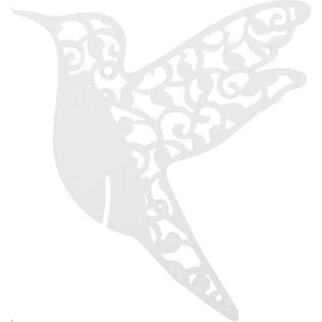 50 vogelförmige Tischkarten für Hochzeiten, Tischdekorationen für Weingläser (weiß) (1/5)