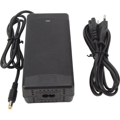 Chargeur de batterie pour vélo électrique 54,6 V 2 A, connecteur CC 5,5 x 2,1 mm, adaptateur secteur pour scooter électrique, prise UE, CA 100 à 240 V