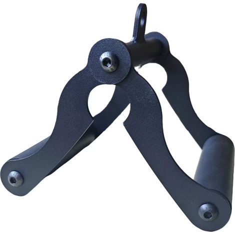 Maniglie per trazioni a forma di T per bilancieri, solide doppie maniglie a forma di D con rivestimento in gomma antiscivolo, accessorio per trazioni a forma di T per bilancieri olimpici da allenament