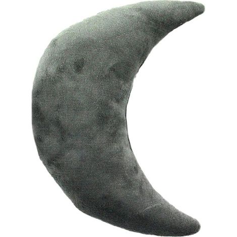 COMETE - Coussin extra-doux en forme de lune gris 30x45 (1/5)