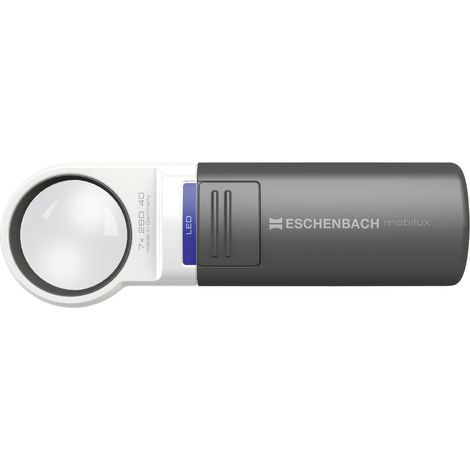 Eschenbach 15112 Handlupe mit LED-Beleuchtung Vergrößerungsfaktor: 3 x Linsengröße: (Ø) 60 mm