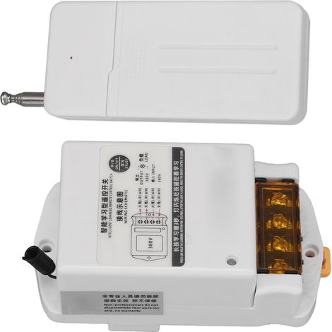 Télécommande sans fil longue portée BERM avec fonction d'apprentissage intelligent pour pompes à eau, 380 V CA (1/5)