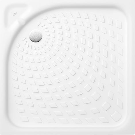 Receveur 80 x 80 VILLEROY ET BOCH O Novo ceramique carré blanc angle