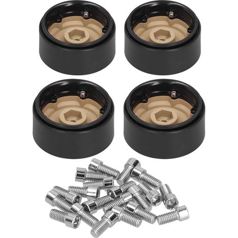 Satz mit 4 Beadlock-Radnaben aus Metall für AXIAL/TRX4/GEN8/MST/hsp RC-Cars (gelb) (1/5)