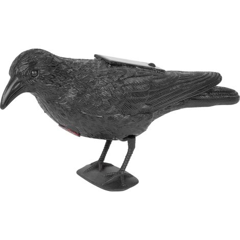 Vogelabwehr Rabe schwarz, solarbetrieben, Ton (1/5)