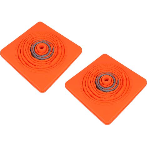 Lot de 2 cônes de signalisation pliables avec bandes réfléchissantes à 360° et feu de signalisation (70 cm). (1/5)