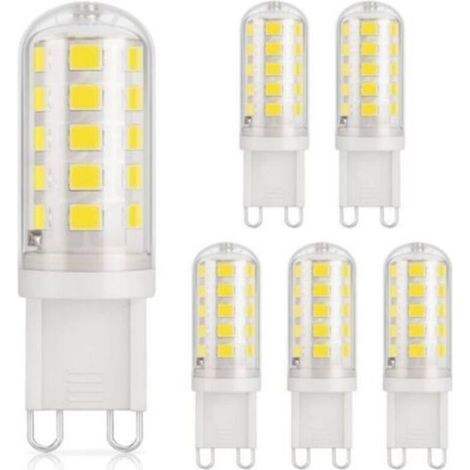 Ampoule LED G9 - 3 W - 6000 K - 410 Lm - Non Dimmable - 230 V - Base Céramique - Lot de 6 (1/4)