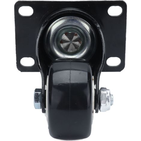 Roue pivotante robuste 2,5 pouces en polyester à double roulement pour chariot de manutention silencieux (1/5)