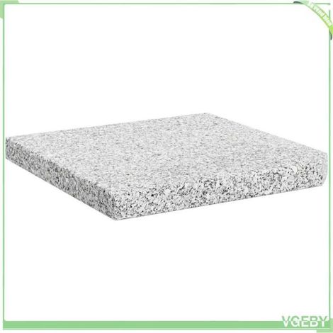 Plaque de poids pour parasol - FAFEICY - 45070 - Granit - 25 kg - Carré 47x47x4,5 cm (1/5)