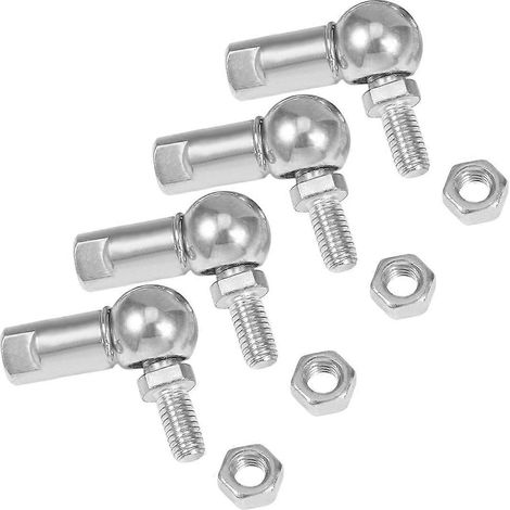 CS8, Rodamiento de bolas de extremo de varilla con espárrago, acero al carbono M5X0.8mm, rosca derecha, 4 piezas, rodamiento de rótula (1/5)