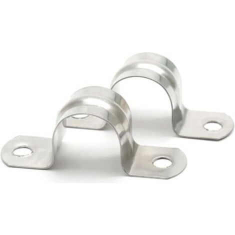 Collier De Serrage En U - M20 - Largeur 18 Mm - Double Trou - Fixation Tuyaux - Lot De 30 (1/5)
