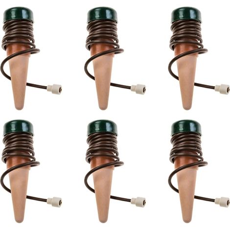 Set classico di 6 dispenser d'acqua per piante da interno