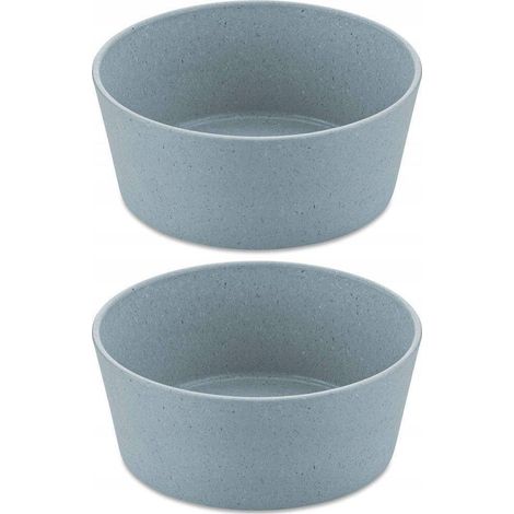 Koziol Miska CONNECT Set de 2 boles azules 400 ml apilables