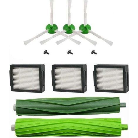 Kit di ricambi compatibile con Roomba i7 i7+ E5 E6 E7: pacco spazzole laterali, rulli e filtro HEPA. (1/5)