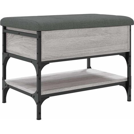 Maison Exclusive - Schuhbank Grau Sonoma 62x42x45 cm Holzwerkstof