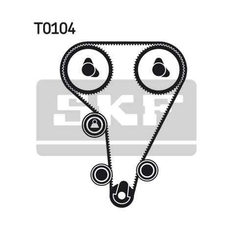 Kit de courroie crantée SKF VKMA 04212 FORD 1108759 1112530 1112531 1663391