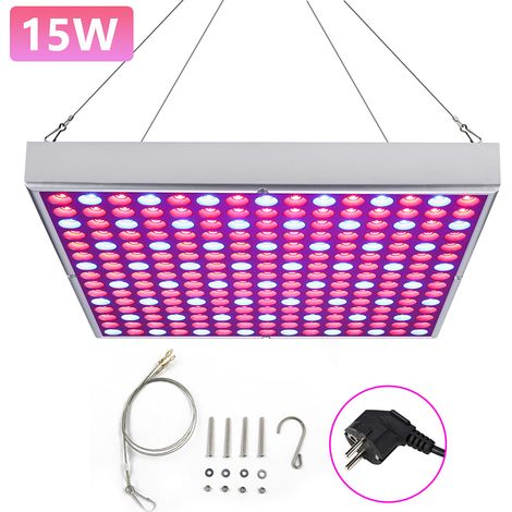 Wolketon 15W 225pcs Lampe Perlen Pflanzenlampe Pflanzenlicht Zimmerpflanzen Wachstumslampe Grow Lampe