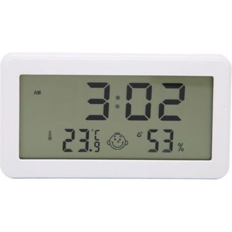 Thermomètre Hygromètre Numérique avec Écran LCD Indicateur de Confort Intérieur Capteur de Température et Humidité Précis -