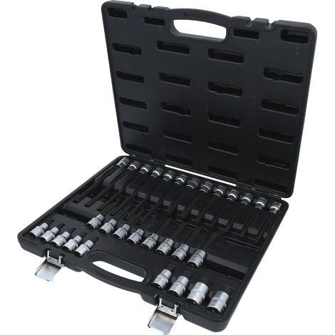KS TOOLS  1/2" Juego  de puntas  de vaso  para tornillos  hexagonales,  30 pzs.  - 911.4510