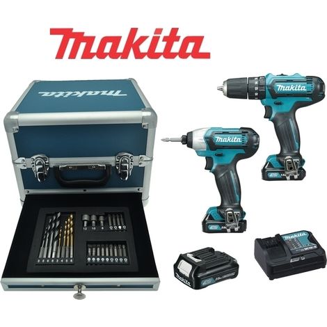 Kit Trapano + Avvitatore + Accessori 10,8V Litio Limited Edition Makita - CLX202SAX2