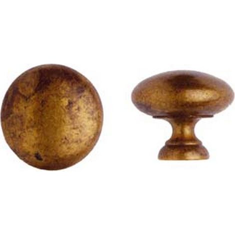 5PZ POMOLI PER MOBILI MOD.24228 IN OTTONE ANTICATO - MM.20