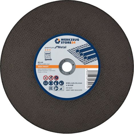 WS24 Spezialtrennscheibe, gerade Ø 355x2,8x25,4 mm A36 R BF