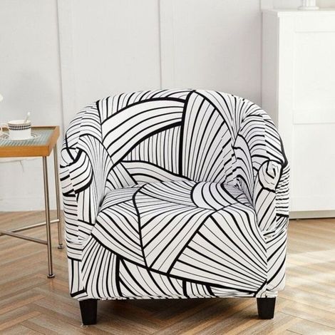 (Blanc)Housse de Fauteuil inclinable Housse de Fauteuil Relax, Housses de Protection- Fauteuil Housse pour Chambre à Coucher, Salon, Bar (1/4)