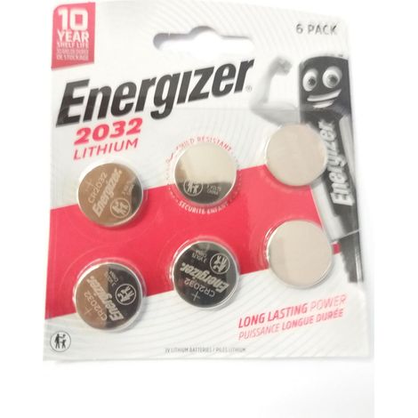 Energizer - Pile au lithium CR2032 3 V Ref E300303700 Lot 6 151719