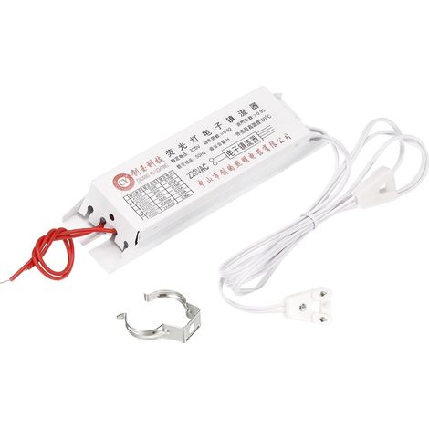 Électronique Ballast, 220V AC 22/40-Watt T8 Fluorescent Tube Universel Ballast Tube Instant Démarrer avec 2 Interface, Blanc (1/4)