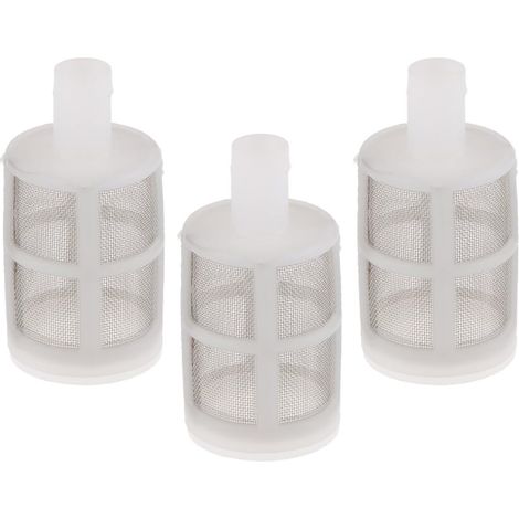 VANKOA 3pcs Écran en Acier Inoxydable de Crépine de Pompe à Eau Convient pour Tuyau de 7-10mm - blanc (1/5)
