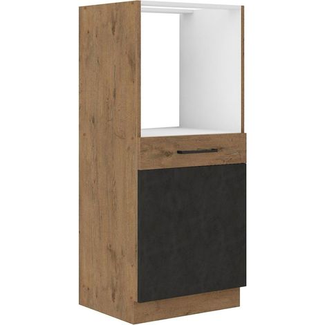Vigo Midischrank 60 cm Eiche Lancelot Matera Grau Küchenzeile Küchenblock Küche (1/4)